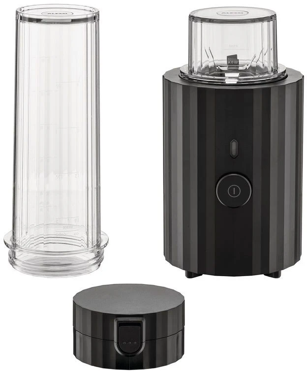 Alessi Smoothie Blender Plisse - Zwart - 380 W - Door Michele De Lucchi - MDL17 B 1 Alessi Smoothie Blender Plisse - Zwart - 380 W - Door Michele De Lucchi - MDL17 B