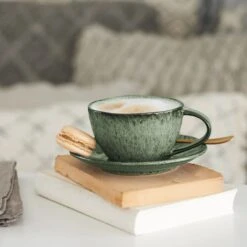 Leonardo Koffieschotel Matera Groen ø 15 Cm -Le Creuset Winkel 018593 9 K 3000x