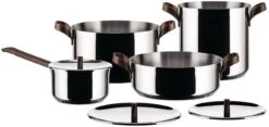 Alessi Pannenset Edo - PU100S7 - 4 Delige Set - Door Patricia Urquiola -Le Creuset Winkel 01 PU100S7 e788619e 2dc9 467a bbca b65e0319501b