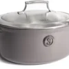 Saveur Selects Braadpan Ovaal Voyage - Rabbit Grey - ø 30 Cm / 5.6 Liter - Geëmailleerde Anti-aanbaklaag