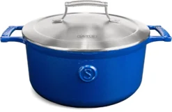 Saveur Selects Braadpan Voyage - Classic Blue - ø 25 Cm / 4.7 Liter - Geëmailleerde Anti-aanbaklaag