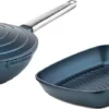 Westinghouse Pannenset Performance (Wokpan + Grillpan) ø 28 Cm - Blauw - Inductie En Alle Andere Warmtebronnen
