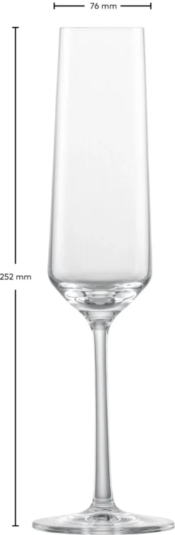 Zwiesel Glas Champagneglazen Pure - 215 Ml - 6 Stuks -Le Creuset Winkel 122316 Pure Sekt Gr7 fstu 2 scaled