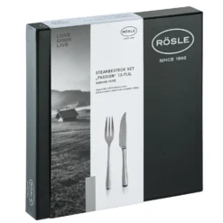 Rosle Steakbestek Passion - 12-Delig 10 Rosle Steakbestek Passion - 12-Delig -Le Creuset Winkel 13779 04 Steak Besteck Set Passion 12 teilig Edelstahl