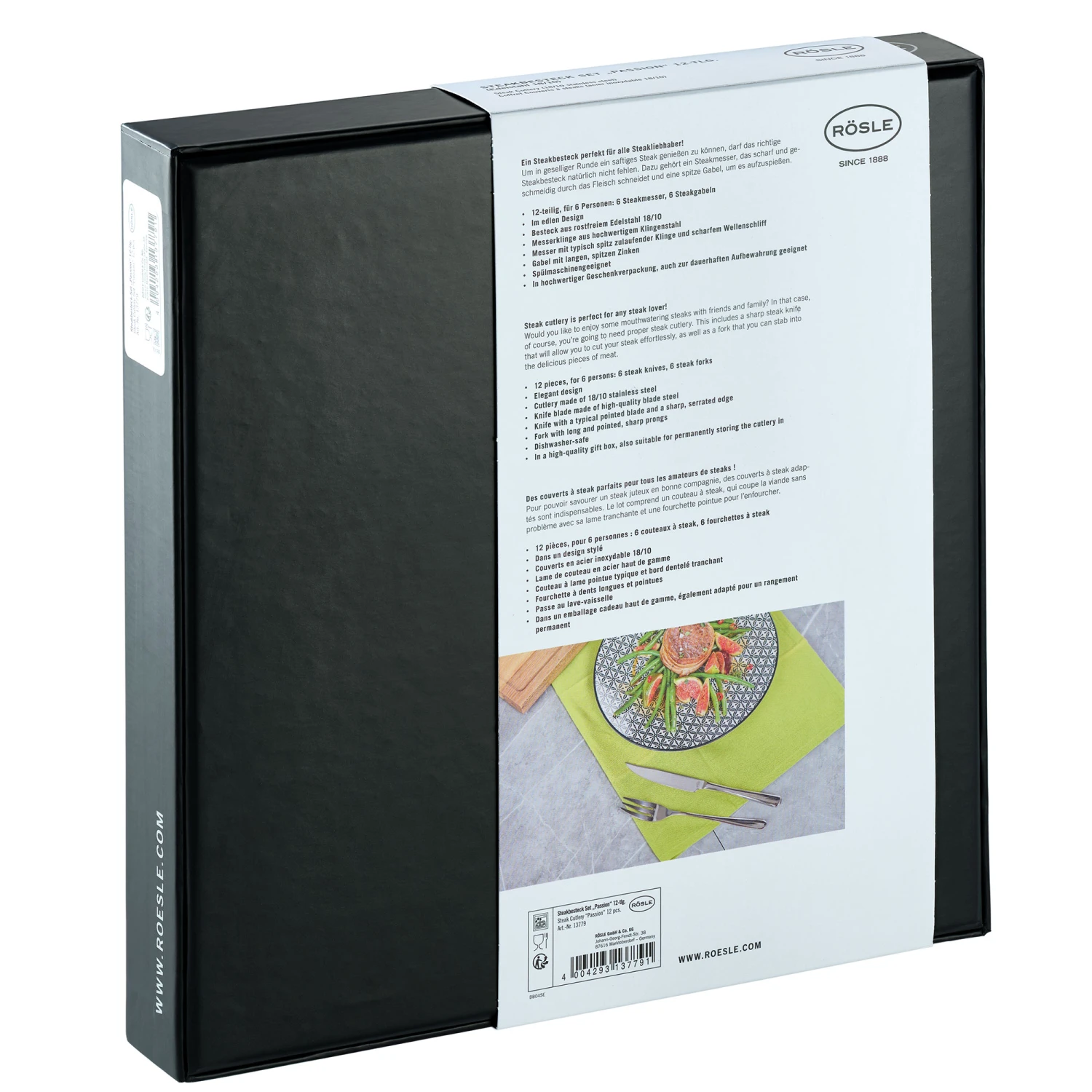 Rosle Steakbestek Passion - 12-Delig 6 Rosle Steakbestek Passion - 12-Delig - Afbeelding 6