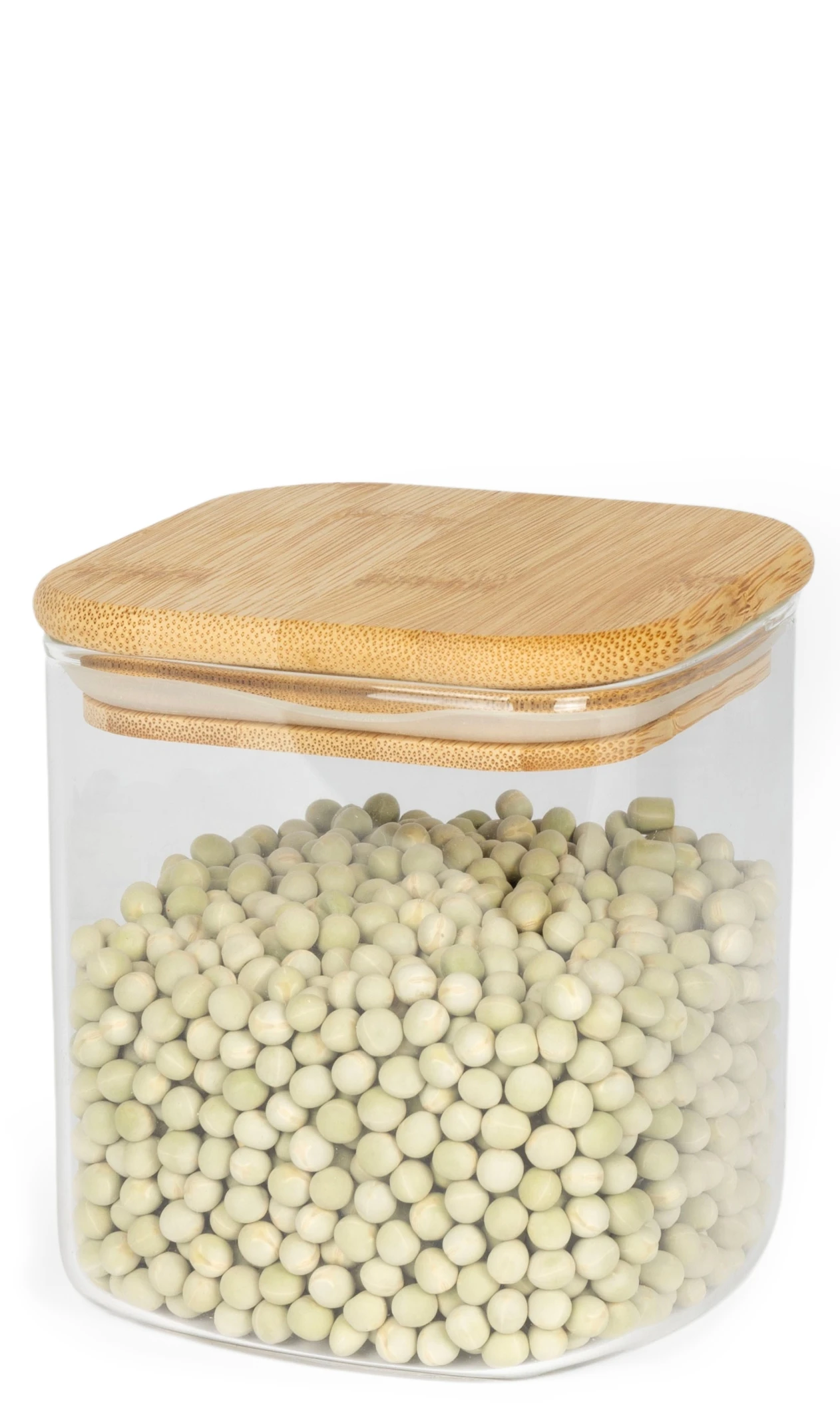 Sareva Voorraadpot - Glas / Bamboe - 800 Ml 1 Sareva Voorraadpot - Glas / Bamboe - 800 Ml