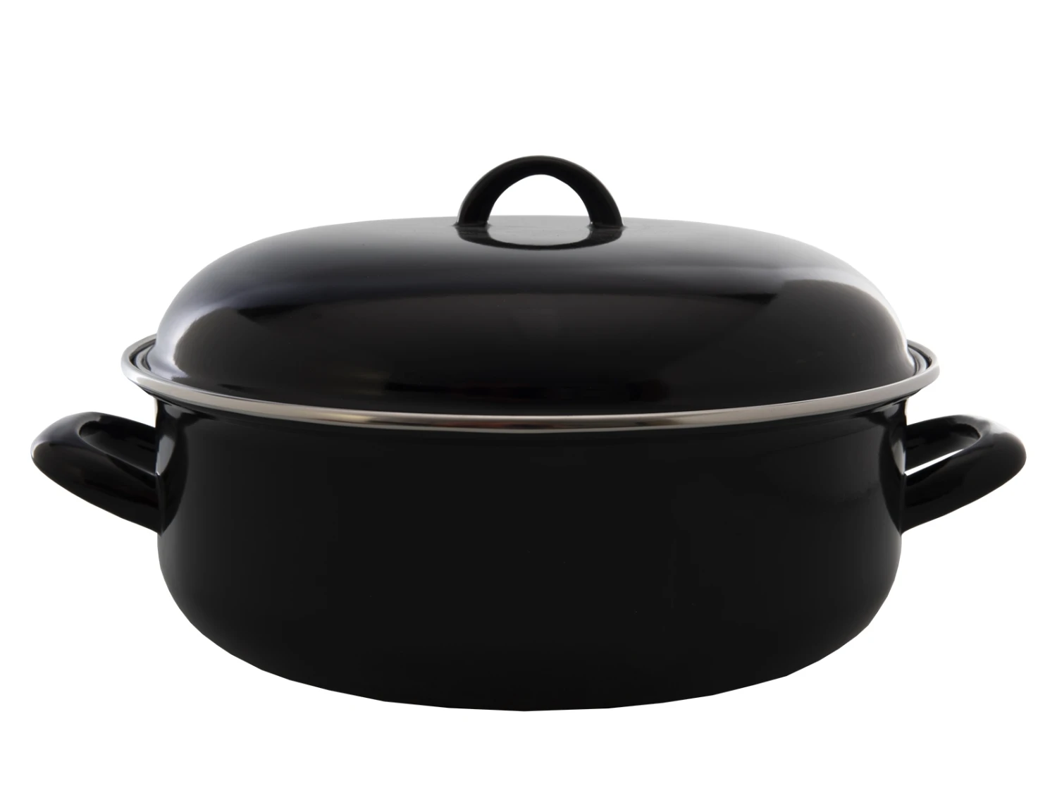 Cooking Emaille Braadpan - ø 24 Cm / 4 Liter 1 Cooking Emaille Braadpan - ø 24 Cm / 4 Liter