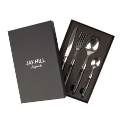 Jay Hill Bestekset Couvert Laguiole - Zwart - 4-delig 13 Jay Hill Bestekset Couvert Laguiole - Zwart - 4-delig -Le Creuset Winkel 3 8720812849643 2