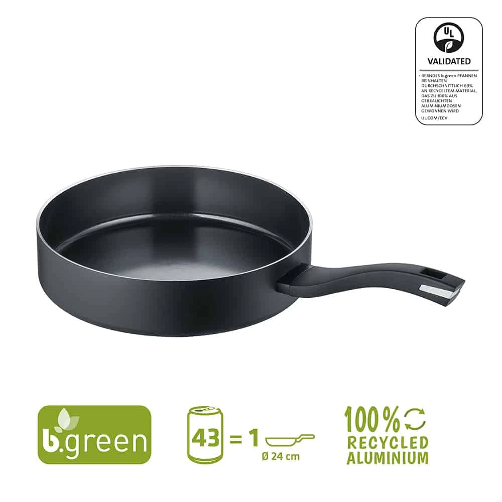 Berndes Hapjespan B.Green - ø 24 Cm / 3.1 Liter - Standaard Anti-aanbaklaag 2 Berndes Hapjespan B.Green - ø 24 Cm / 3.1 Liter - Standaard Anti-aanbaklaag - Afbeelding 2