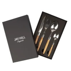 Jay Hill Bestekset Laguiole - Olijfhout - 4-delig 9 Jay Hill Bestekset Laguiole - Olijfhout - 4-delig -Le Creuset Winkel 4 8720812849636 2