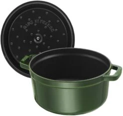 Staub Braadpan / Cocotte - Basilicum - ø 28 Cm / 6.7 Liter -Le Creuset Winkel 40509 354 0 5 1
