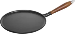 Staub Pannenkoekenpan - Zwart - ø 28 Cm - Geëmailleerde Anti-aanbaklaag