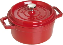 Staub Braadpan / Cocotte - Kersenrood - ø 22 Cm / 2.6 Liter