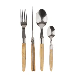 Jay Hill Bestekset Laguiole - Olijfhout - 4-delig 8 Jay Hill Bestekset Laguiole - Olijfhout - 4-delig -Le Creuset Winkel 45 bestek