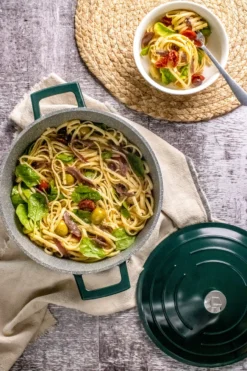 MasterClass Braadpan - Hunter Green - ø 20 Cm / 2.5 Liter - Standaard Anti-aanbaklaag 7 MasterClass Braadpan - Hunter Green - ø 20 Cm / 2.5 Liter - Standaard Anti-aanbaklaag -Le Creuset Winkel 5057982080273 2