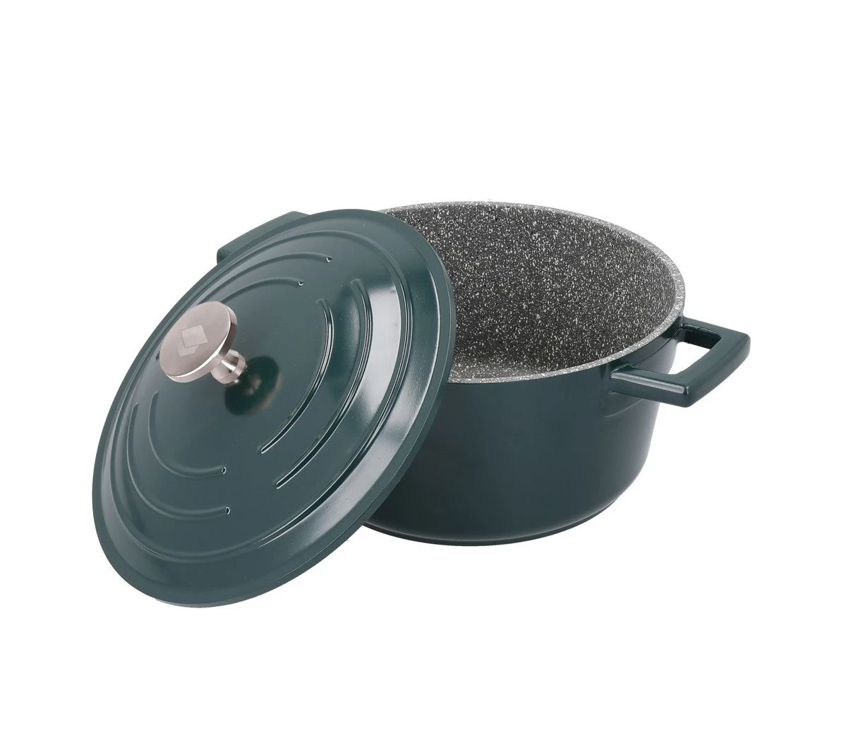 MasterClass Braadpan - Hunter Green - ø 20 Cm / 2.5 Liter - Standaard Anti-aanbaklaag 2 MasterClass Braadpan - Hunter Green - ø 20 Cm / 2.5 Liter - Standaard Anti-aanbaklaag - Afbeelding 2