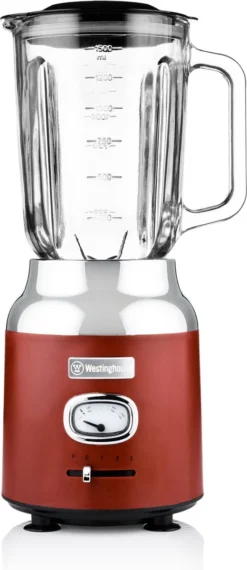 Westinghouse Retro Waterkoker + Broodrooster 2 Sleuven + Blender - Rood -Le Creuset Winkel 520x1200