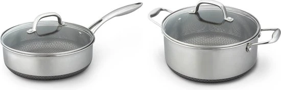 Westinghouse Pannenset Black Signature (Kookpan + Hapjespan) ø 24cm - Inductie En Alle Andere Warmtebronnen 1 Westinghouse Pannenset Black Signature (Kookpan + Hapjespan) ø 24cm - Inductie En Alle Andere Warmtebronnen