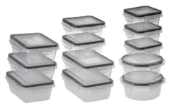 Sareva Vershoudbakjes Clip & Fresh - Kunststof - 12 Delige Set -Le Creuset Winkel 7061115806874 9 scaled