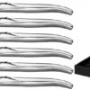 Jay Hill Steakmessen Laguiole - Raw Black - RVS - 6 Stuks