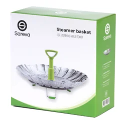 Sareva Stoommandje - RVS - Verstelbaar Van ø 17 - 27 Cm 13 Sareva Stoommandje - RVS - Verstelbaar Van ø 17 - 27 Cm -Le Creuset Winkel 8720364454647 verpakking