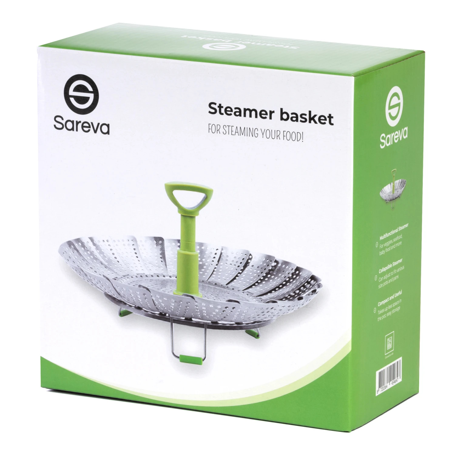 Sareva Stoommandje - RVS - Verstelbaar Van ø 17 - 27 Cm 7 Sareva Stoommandje - RVS - Verstelbaar Van ø 17 - 27 Cm - Afbeelding 7