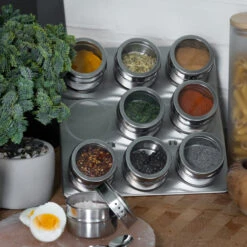 Blackwell Kruidenpotjes Magnetisch - Inclusief 9 Potjes - RVS 9 Blackwell Kruidenpotjes Magnetisch - Inclusief 9 Potjes - RVS -Le Creuset Winkel 8720364455576 6