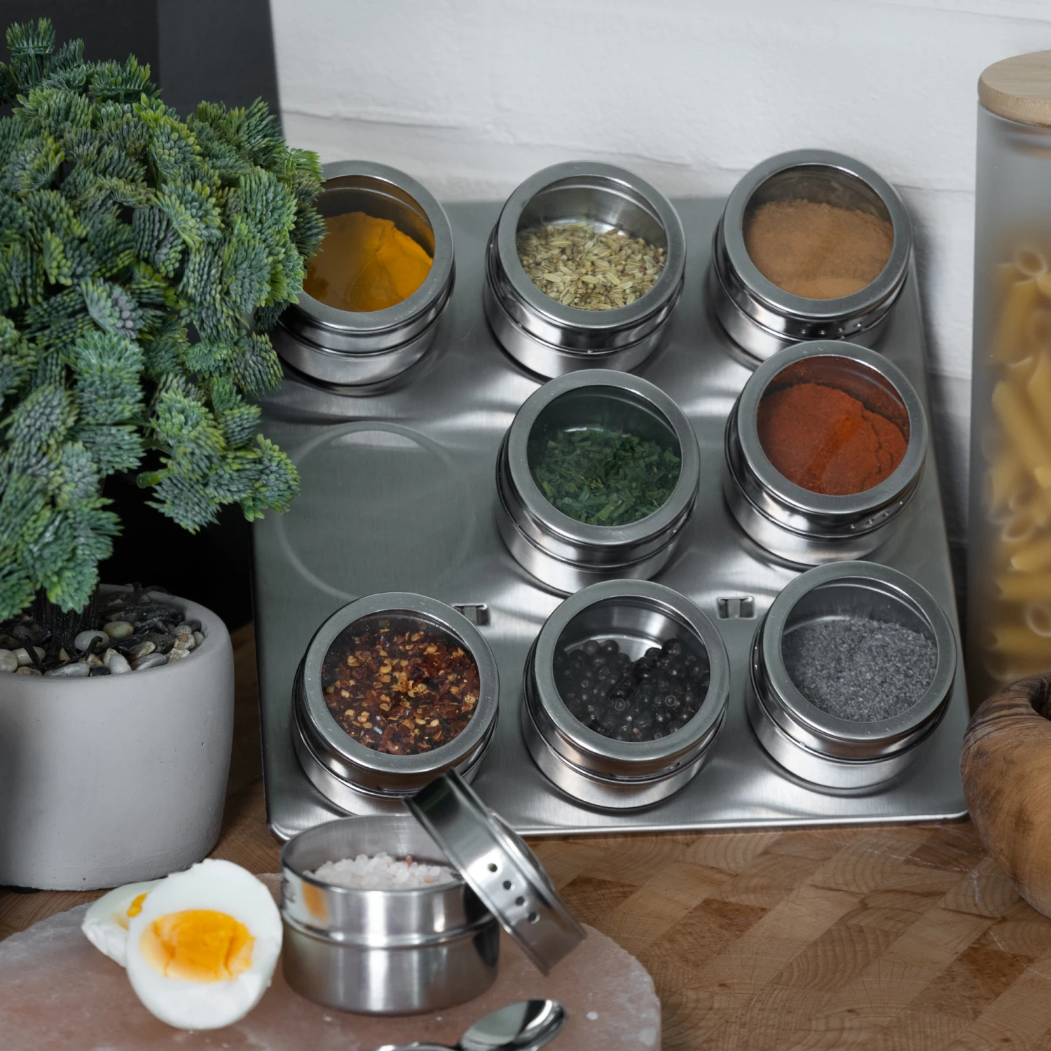 Blackwell Kruidenpotjes Magnetisch - Inclusief 9 Potjes - RVS 3 Blackwell Kruidenpotjes Magnetisch - Inclusief 9 Potjes - RVS - Afbeelding 3