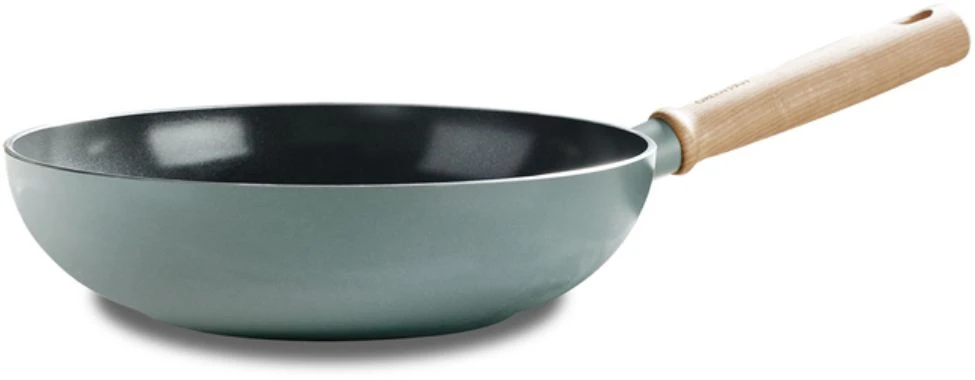 GreenPan Wokpan Mayflower - ø 28 Cm / 3.6 Liter - Keramische Anti-aanbaklaag 1 GreenPan Wokpan Mayflower - ø 28 Cm / 3.6 Liter - Keramische Anti-aanbaklaag