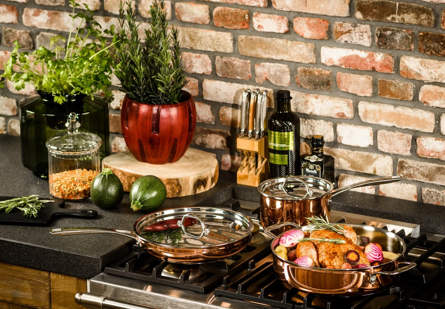 DUCQ Steelpan Met Deksel - Koper - ø 16 Cm / 1.5 Liter 3 DUCQ Steelpan Met Deksel - Koper - ø 16 Cm / 1.5 Liter - Afbeelding 3