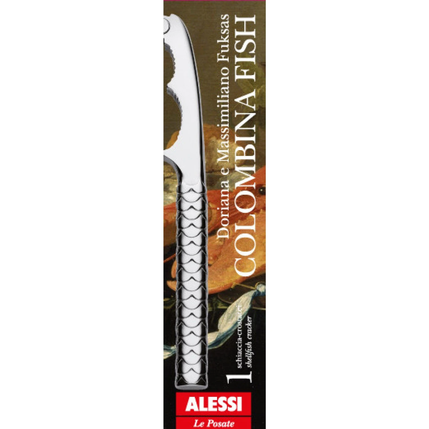 Alessi Kreeftenkraker Colombina Fish - FM06/42 - Door Doriana & Massimiliano Fuksas 4 Alessi Kreeftenkraker Colombina Fish - FM06/42 - Door Doriana & Massimiliano Fuksas - Afbeelding 4