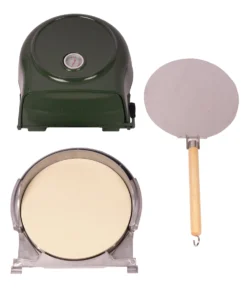 Fernus & Friends Pizza Oven - Voor Fornuis - Duck Green - Voor ø 26 Cm Pizza's -Le Creuset Winkel Fernus groen 3 delig 2 scaled