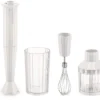 Alessi Staafmixer Set Plissé - Wit - Michele De Lucchi - MDL10S W