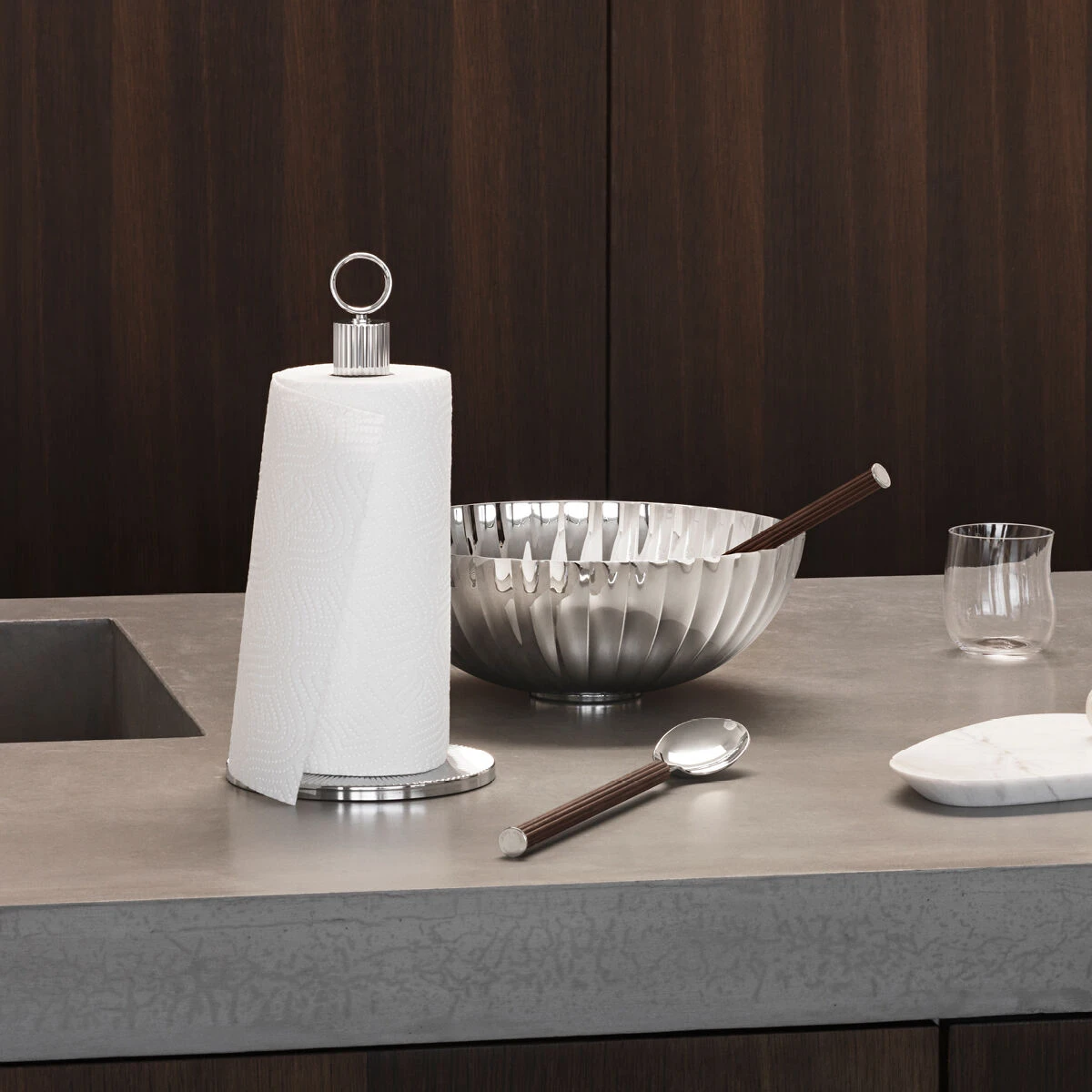 Georg Jensen Saladebestek Bernadotte - Black Oak 2 Georg Jensen Saladebestek Bernadotte - Black Oak - Afbeelding 2