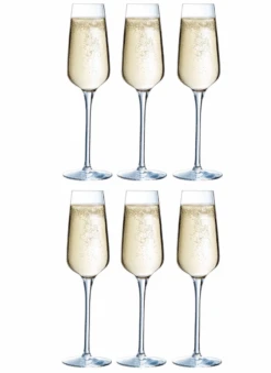 Chef & Sommelier Champagneglazen Sublym Flute - 210 Ml - 6 Stuks