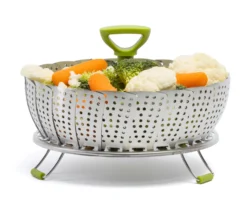 Sareva Stoommandje - RVS - Verstelbaar Van ø 17 - 27 Cm