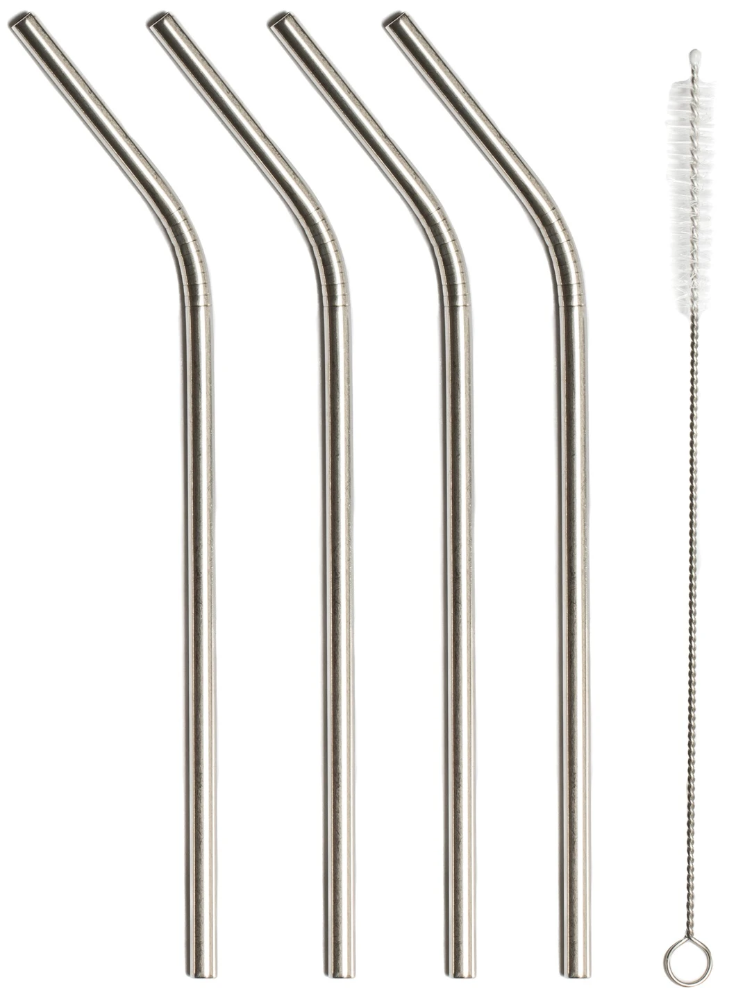 Sareva Herbruikbare Rietjes - Met Borstel - RVS - Gebogen - 4 Stuks 5 Sareva Herbruikbare Rietjes - Met Borstel - RVS - Gebogen - 4 Stuks - Afbeelding 5