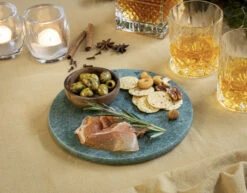 Jay Hill Snijplank / Serveerplank / Borrelplank Marmer - Licht Groen - ø 20 Cm -Le Creuset Winkel Serveerplank Groen 4