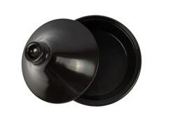 Cookinglife Tajine Regas - Aardewerk - Zwart - ø 32 Cm / 3 Liter -Le Creuset Winkel Tajine zwart open