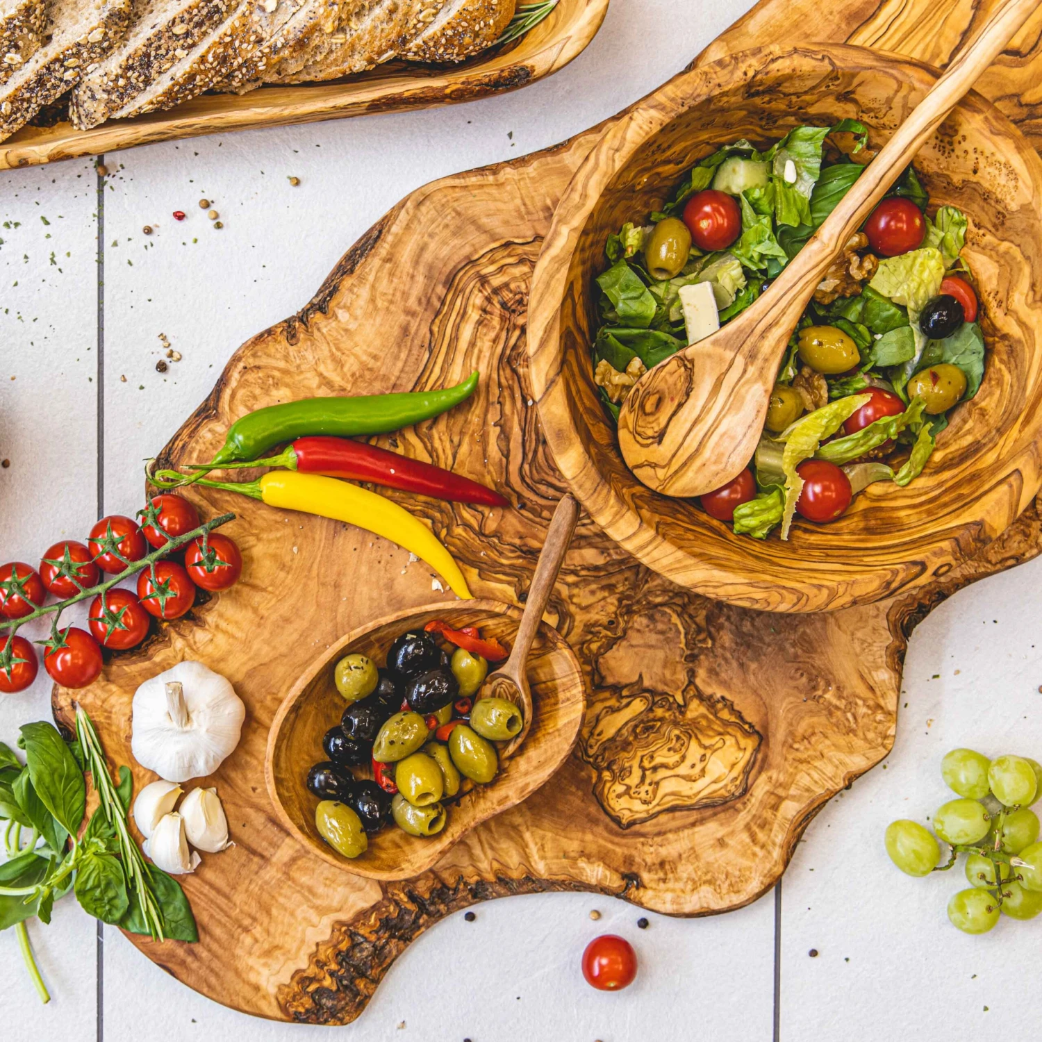 Jay Hill Dipschaaltje Tunea - Olijfhout - ø 10 Cm 4 Jay Hill Dipschaaltje Tunea - Olijfhout - ø 10 Cm - Afbeelding 4