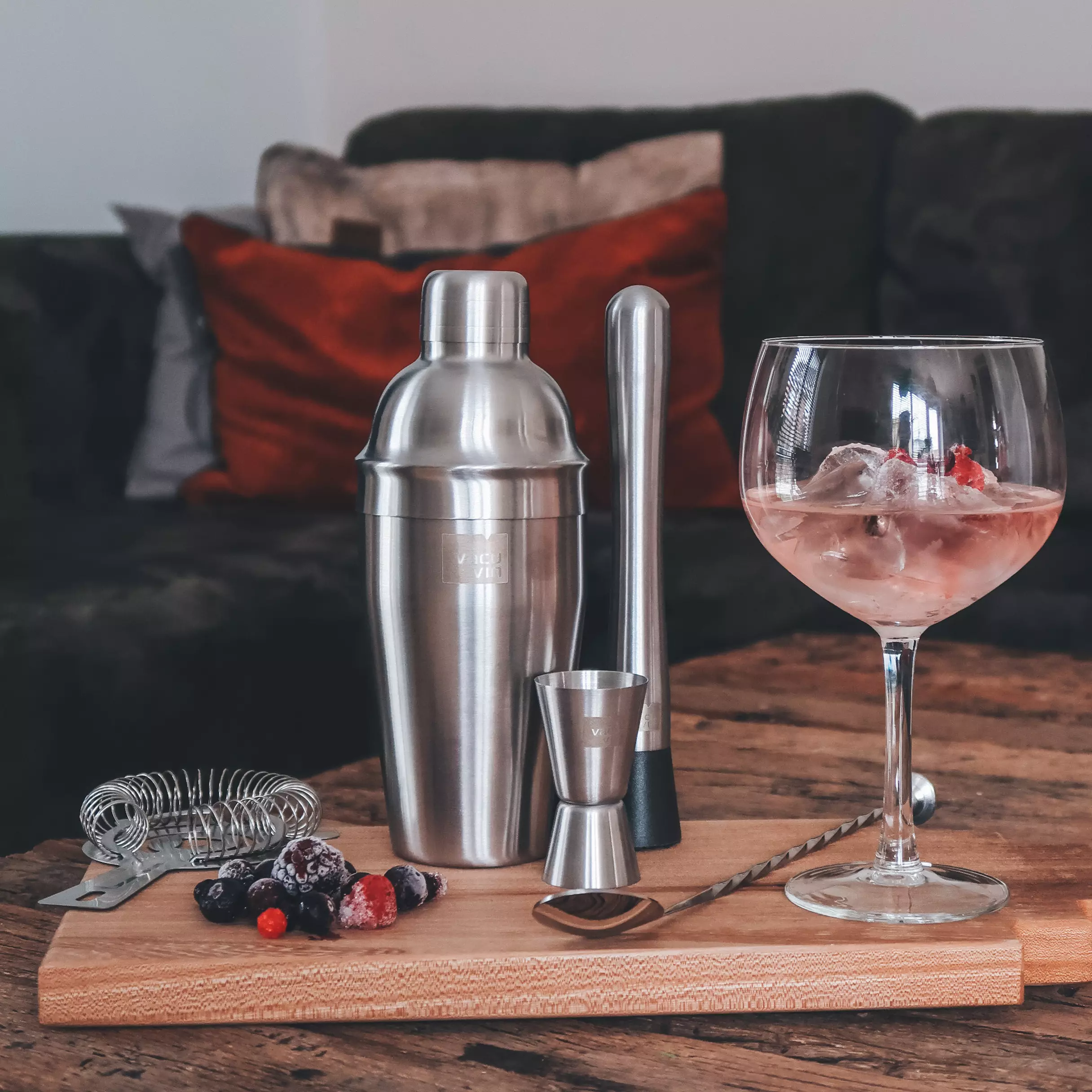 Vacu Vin Cocktailshaker - Zilver - 550 Ml 3 Vacu Vin Cocktailshaker - Zilver - 550 Ml - Afbeelding 3