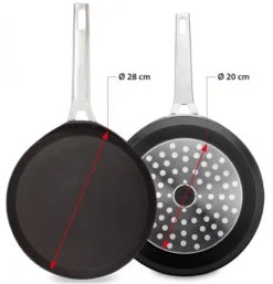 Valira Pannenkoekenpan Aire - ø 28 Cm - Standaard Anti-aanbaklaag 8 Valira Pannenkoekenpan Aire - ø 28 Cm - Standaard Anti-aanbaklaag -Le Creuset Winkel crepepan2