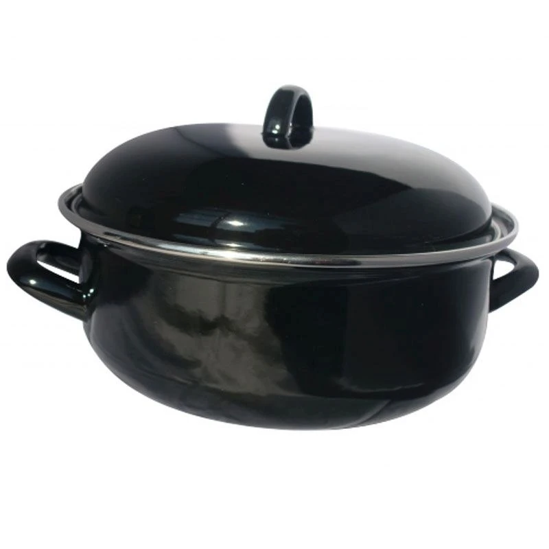 Cooking Emaille Braadpan - ø 24 Cm / 4 Liter 2 Cooking Emaille Braadpan - ø 24 Cm / 4 Liter - Afbeelding 2