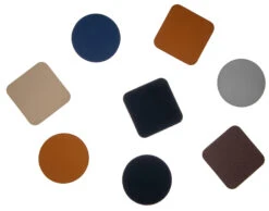 Jay Hill Onderzetters - Vegan Leer - Grijs / Roze - Organic - Dubbelzijdig - 13 X 11 Cm - 6 Stuks -Le Creuset Winkel diversen 3 8