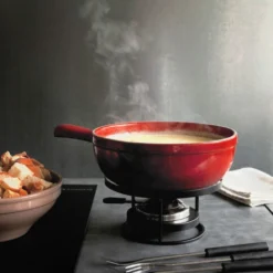 Emile Henry Fondue Set - Fusain 5 Emile Henry Fondue Set - Fusain -Le Creuset Winkel fondue set 2