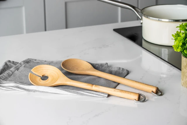 KitchenAid Slabestek Core Berkenhout 2-delig 33 Cm 3 KitchenAid Slabestek Core Berkenhout 2-delig 33 Cm - Afbeelding 3