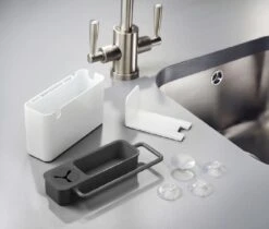 Joseph Joseph Gootsteenorganiser - Caddy - Antraciet -Le Creuset Winkel joseph joseph gootsteenorganiser sink aid 1