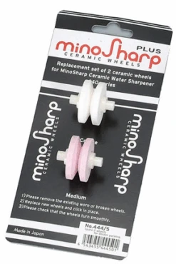 Minosharp Reserve Wieltjes Voor Minosharp Waterslijper 0440 - 2 Stuks -Le Creuset Winkel minosharp slijpset verpakking 440