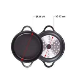 Valira Braadpan Met Deksel Aire - ø 24 Cm / 2.5 Liter -Le Creuset Winkel non stick short casserole induction 14