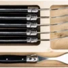 Laguiole Style De Vie Steakvorken Premium Line Zwart 6 Stuks